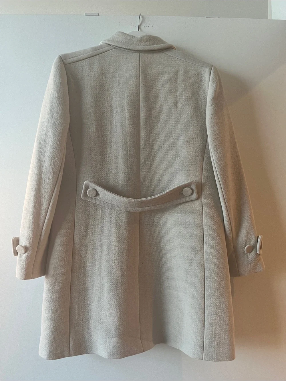 NWT J.Crew | Salon coat in Italian double-cloth wool | Oatmeal Ivory | Size 6